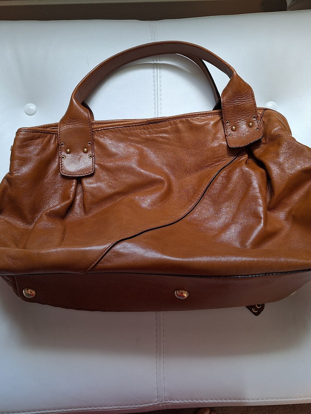 Marc Jacobs Cognac Quilted Leather Shoulder Bag - Picture 13 of 13